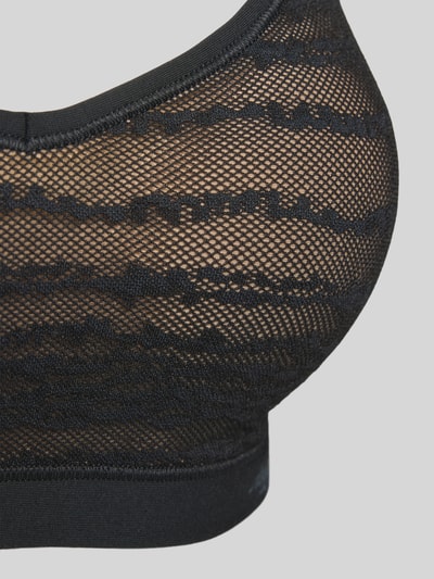 Sloggi Biustonosz typu bralette z obszyciem z koronki Czarny 2