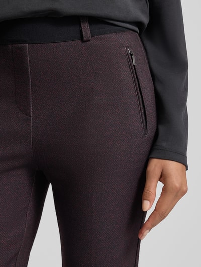 Raphaela By Brax Slim Fit Stoffhose mit Bügelfalten Modell 'Lillyth' Bordeaux 3