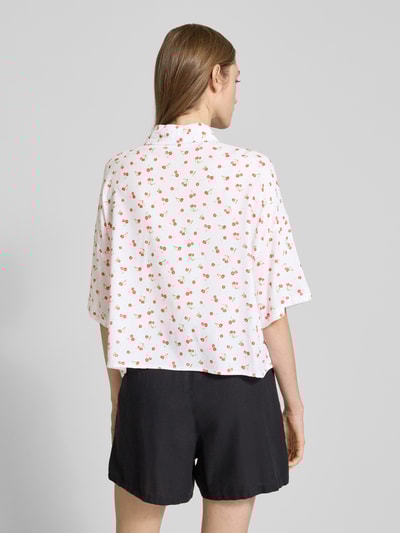 Review Relaxed Fit Hemdbluse mit 1/2-Arm Weiss 5