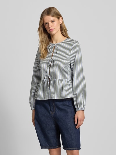 Marc O'Polo Denim Bluzka o kroju regular fit z czystej bawełny Khaki 4