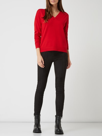 s.Oliver RED LABEL Pullover van viscosemix  Rood - 1