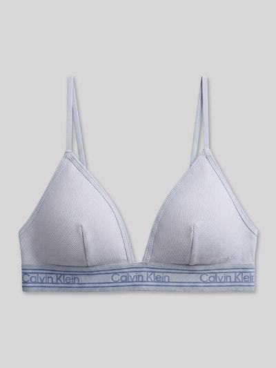 Calvin Klein Underwear Bralette aus Baumwoll-Mix mit Modal-Anteil Modell 'RETRO' Hellblau 2