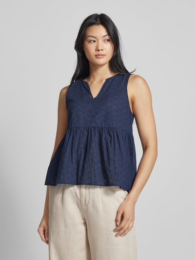 Vero Moda Blusentop aus Viskose mit V-Ausschnitt Modell 'KATTY' Marine 4