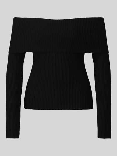 ONLY Sweter z dekoltem carmen Czarny 2