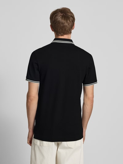 G-Star Raw Slim Fit Poloshirt mit Label-Stitching Modell 'Dunda' Black 5