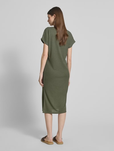 Soyaconcept Midikleid mit V-Ausschnitt Modell 'Delia' Dunkelgruen 5