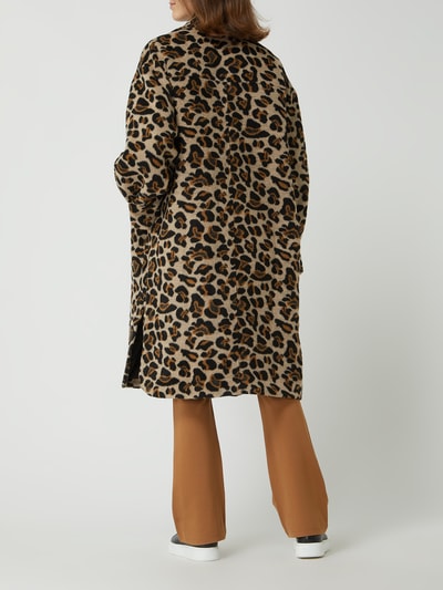 Blonde No. 8 Oversized Mantel mit Leopardenmuster Modell 