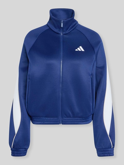adidas Sportswear Loose Fit Trainingsjacke aus Baumwoll-Mix mit Logo-Print Dunkelblau 2