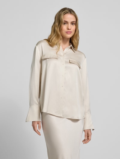 Style Icon Collection Satinbluse mit Knopfleiste - curated by Anouk Yve Ecru 4