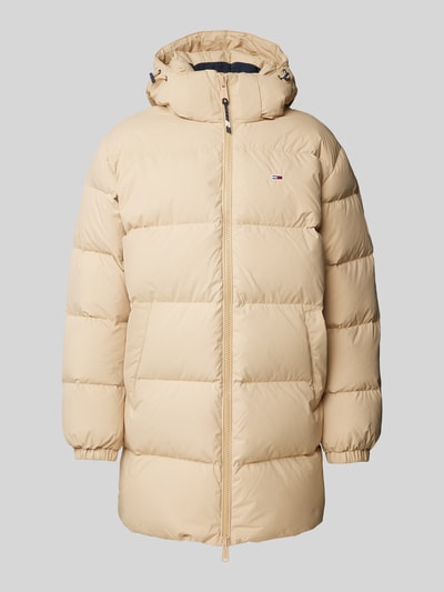 Tommy Jeans Parka pikowana z wyhaftowanym logo Beżowy 2