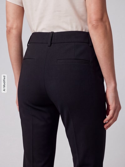 OPUS PANTS Relaxed Fit Gerade Hose aus Viskose-Mix Modell 'Luane Long' Black 3