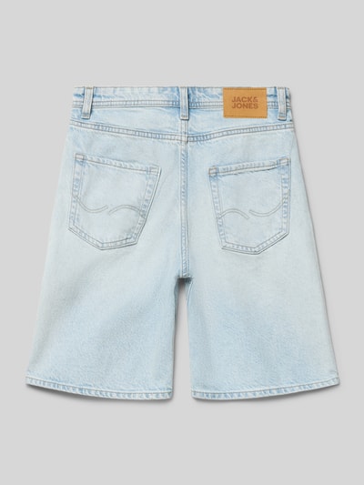 JACK & JONES Straight Fit Shorts mit Logo-Patch Modell 'Alex' Hellblau 3