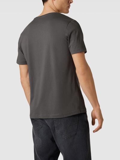 Fynch-Hatton T-Shirt mit Label-Detail Anthrazit 5