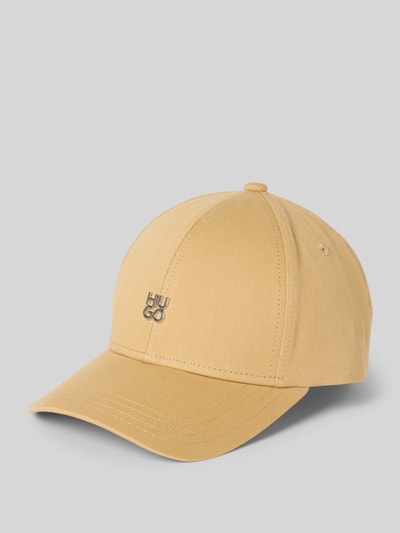 HUGO Basecap mit Label-Applikation Modell 'Ally' Sand 1