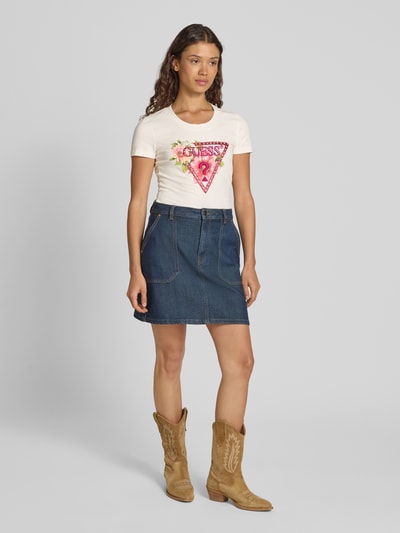 Guess T-shirt met labeldetail Wit - 1