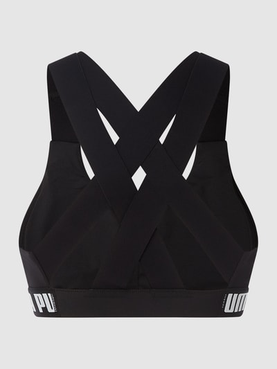 PUMA PERFORMANCE Bustier mit Label-Details Black 2