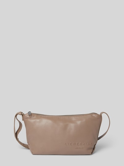 LIEBESKIND BERLIN Handtasche aus Leder mit Label-Detail Modell 'Elvira' Taupe 2