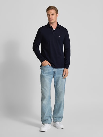 Tommy Hilfiger Regular Fit Poloshirt aus Baumwoll-Mix Marine 1
