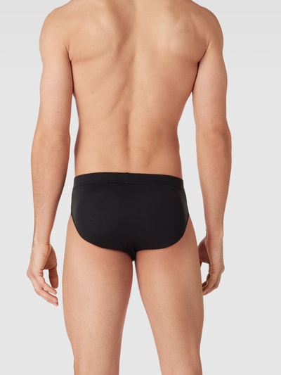 HOM Slip met labeldetail Zwart - 4