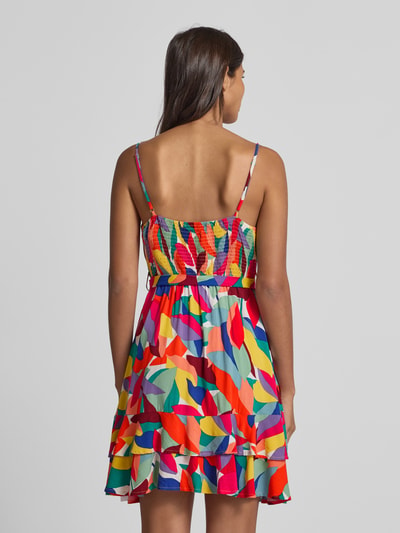 Apricot Mini-jurk met strikceintuur Rood - 5