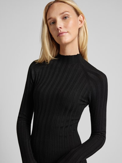 Mango Strickkleid mit Turtleneck Modell 'FLURRY' Black 3