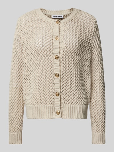 DKNY Cardigan mit durchgehender Knopfleiste Sand 2