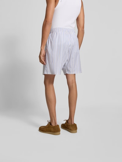 Marni Relaxed Fit Boxer mit Logo-Patch Hellblau 5