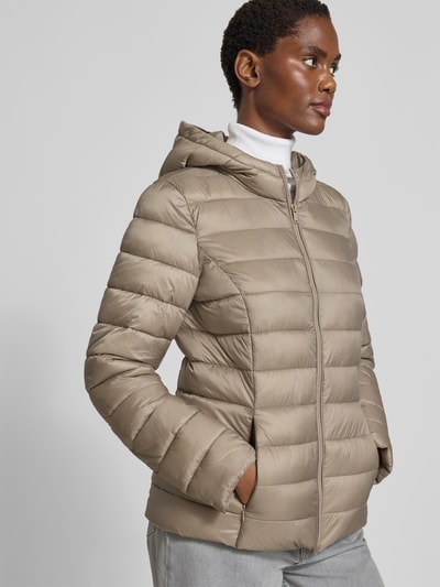 Jake*s Casual Steppjacke mit Kapuze Stein 3