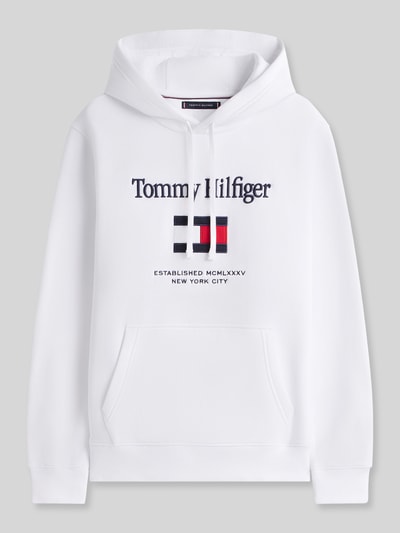 Tommy Hilfiger bluza z kapturem o kroju regular fit z Biały 2