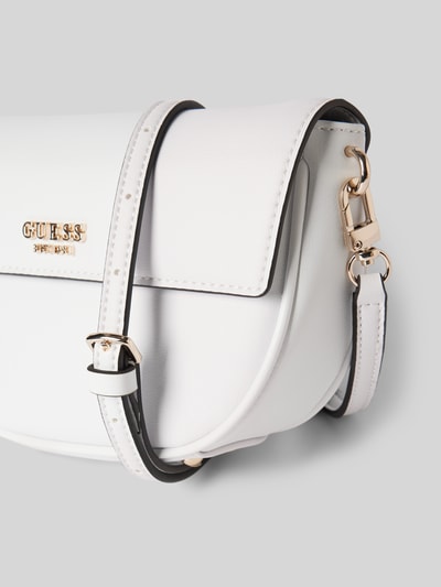 Guess Handtasche mit Label-Applikation Modell 'CERELIA' Weiss 3