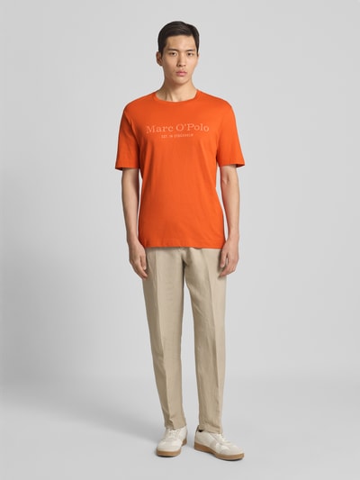 Marc O'Polo Regular Fit T-Shirt aus reiner Baumwolle Orange 1