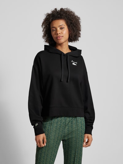 Lacoste Sport Bluza z kapturem i naszywką z logo Czarny 4