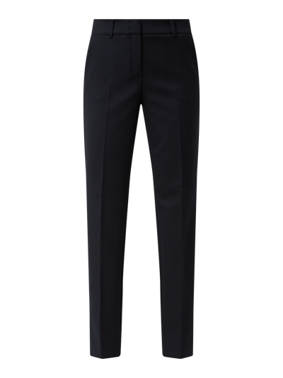 comma Stoffen broek met rechte pasvorm en stretchgehalte Marineblauw - 2