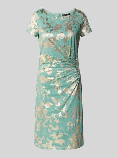 Vera Mont Knielange cocktailjurk met plooien opzij Mintgroen - 2