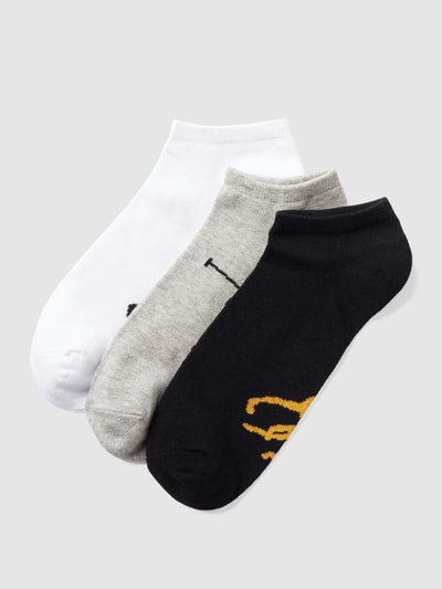 Polo Ralph Lauren Underwear Sneakersocken mit Logo-Print im 3er-Pack Mittelgrau 1