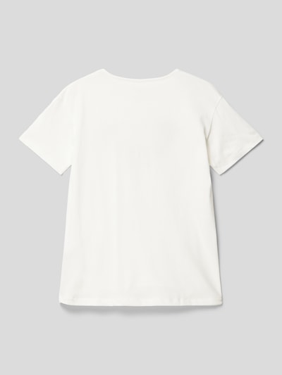 Roxy T-shirt met motiefprint, model 'DAY AND NIGHT' Offwhite - 3