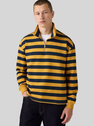 Levi's® Relaxed Fit Sweatshirt aus reiner Baumwolle Modell 'Cameron' GELB 1