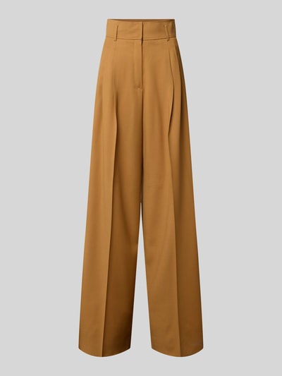 Max Mara Studio Wide Leg Anzuhose aus reiner Schurwolle Modell 'SERIO' Camel 2
