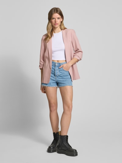 Pieces Regular Fit Longblazer mit Viskose-Anteil Modell 'BOSELLA' Mauve 1