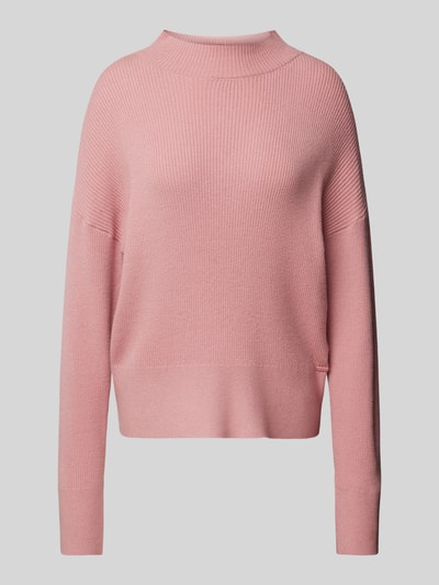 QS Strickpullover mit Turtleneck Rosa 2