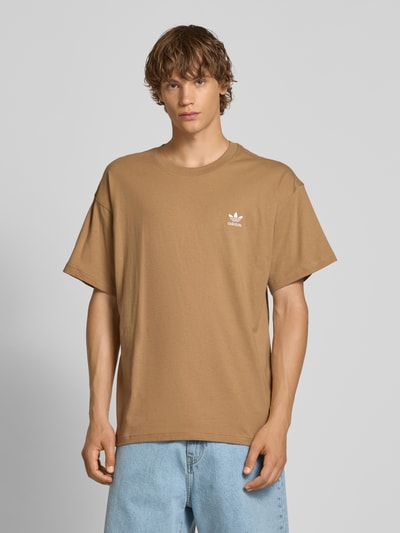 adidas Originals T-shirt met ronde hals Middenbruin - 4