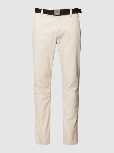 Tom Tailor Denim Slim fit chino met riem Beige - 2