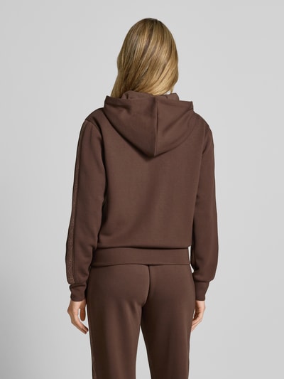 Guess Bluza rozpinana z kapturem Czekoladowy 5