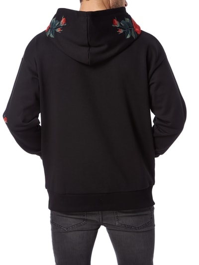 REVIEW Hoodie mit Rosen-Stickereien Black 5