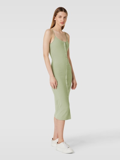 Vero Moda Sukienka o długości do kolan z listwą guzikową model ‘MADDYBABA’ Jasnozielony 1