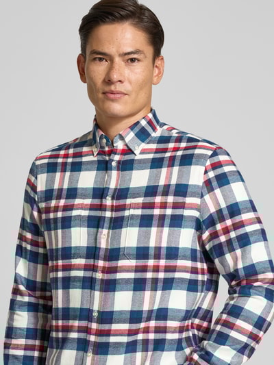 Christian Berg Men Regular fit vrijetijdsoverhemd met button-downkraag Petrol - 3