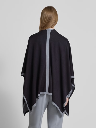 comma Poncho mit offener Vorderseite Dunkelblau 5