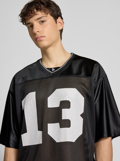 REVIEW Tricot met labelstitching Zwart - 3