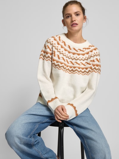 Only Pullover mit Norwegermuster Modell 'ISLE' Offwhite 3