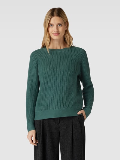 Tom Tailor Gebreide pullover met structuurmotief Flessengroen - 4